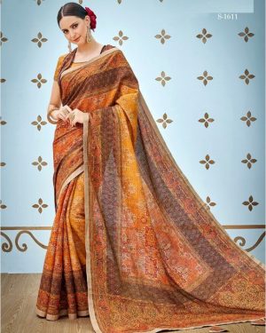 Saree Crepe Silk 1611