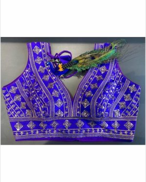 fully stitched garment - blouse - Blue - size 36